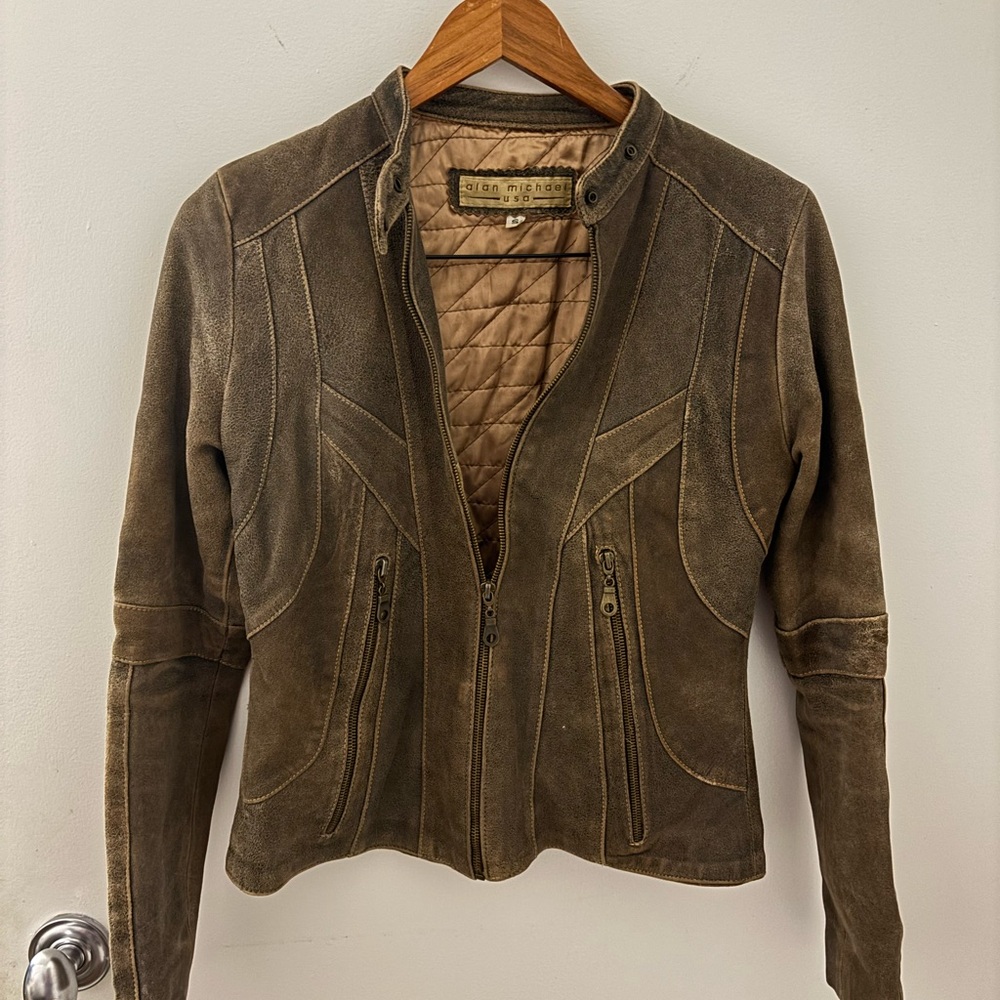 Women’s vintage Brown Leather Jacket